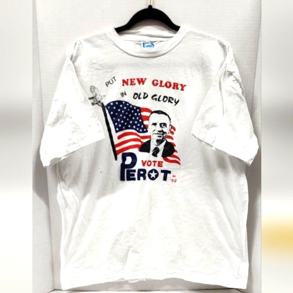 Vintage 90’s Ross Perot Single Stitch Presidential Campaign T-shirt - Picture 1 of 10